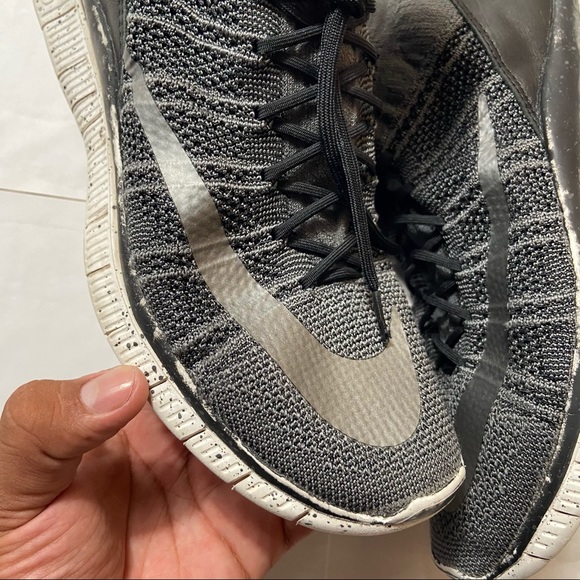 Nike Free Flyknit Mercurial Black Grey Silver 9 - Picture 5 of 10